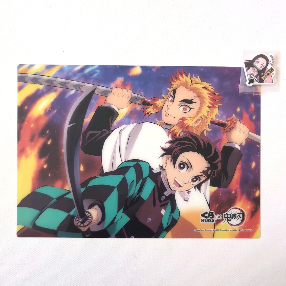 💖3/$15💖 Kura Sushi x Demon Slayer: Kimetsu no Yaiba collaboration merch